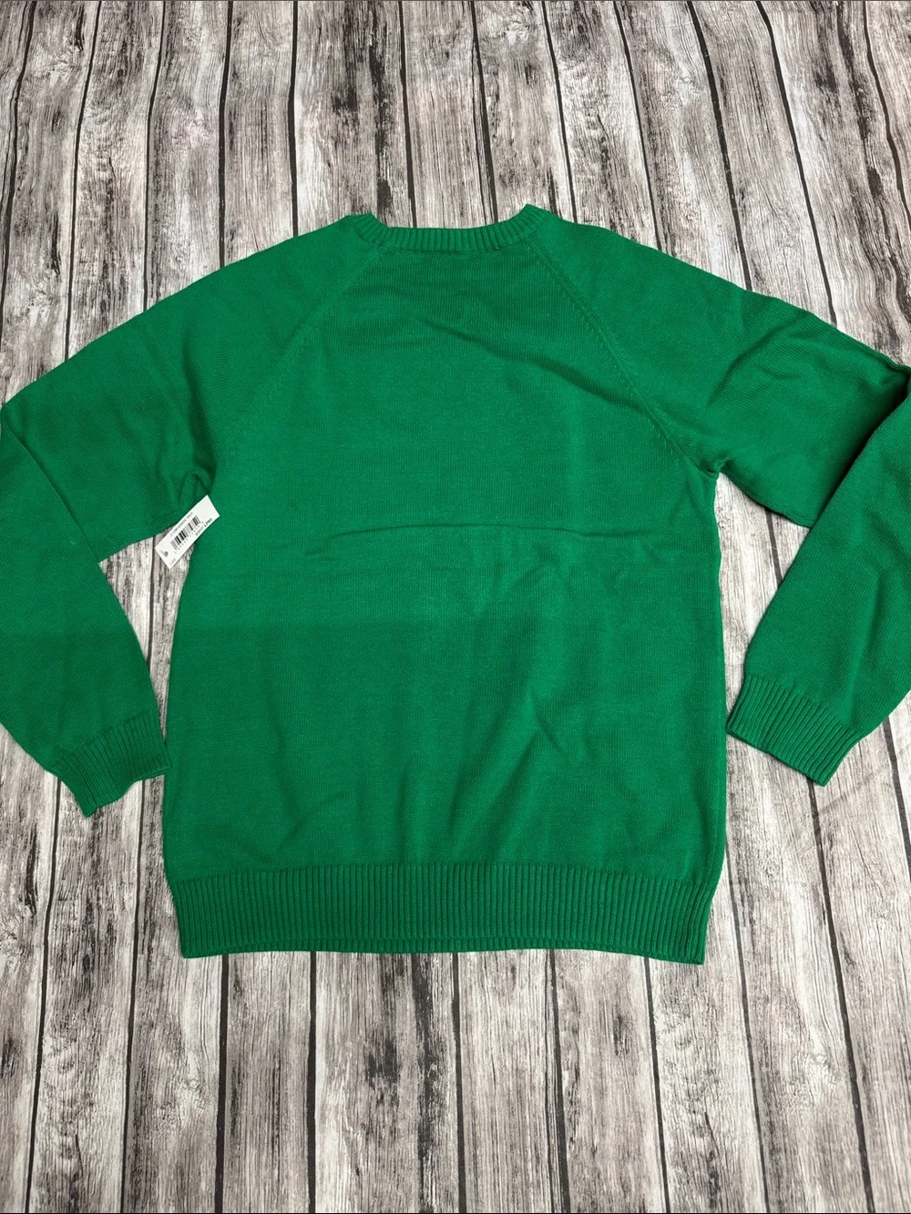 Boys Green Novelty Milk Cartoon Sweater